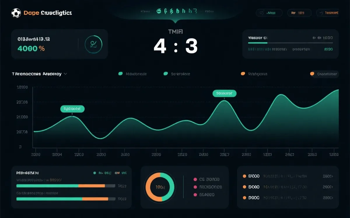 比赛数据面板与赔率趋势曲线的抽象可视化占位图